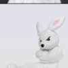 Little E Bunny Plush Figurine – Trendy Collectible Plush Doll & Cute Desk Decor