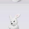 Little E Bunny Plush Figurine – Trendy Collectible Plush Doll & Cute Desk Decor