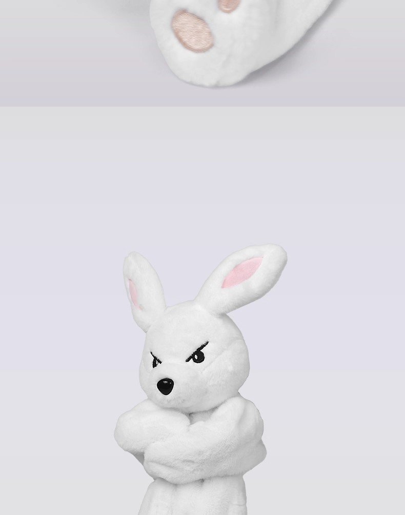Little E Bunny Plush Figurine – Trendy Collectible Plush Doll & Cute Desk Decor