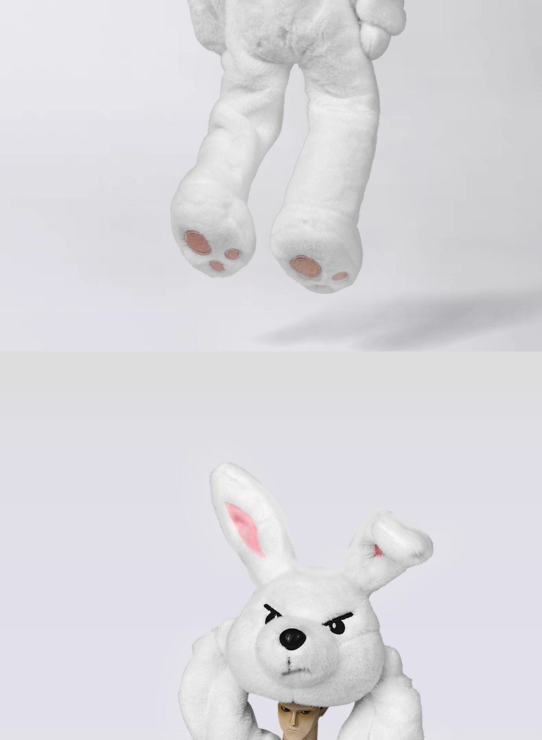 Little E Bunny Plush Figurine – Trendy Collectible Plush Doll & Cute Desk Decor