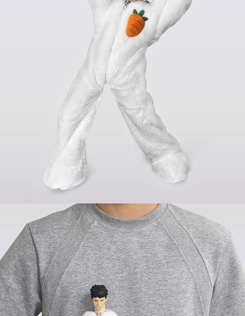 Little E Bunny Plush Figurine – Trendy Collectible Plush Doll & Cute Desk Decor